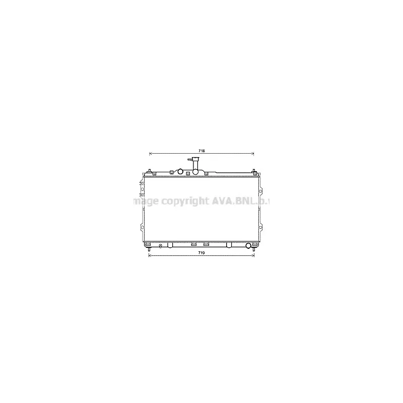 Radiateur, refroidissement du moteur AVA QUALITY COOLING HY2418