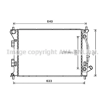 Radiateur, refroidissement du moteur AVA QUALITY COOLING HY2436