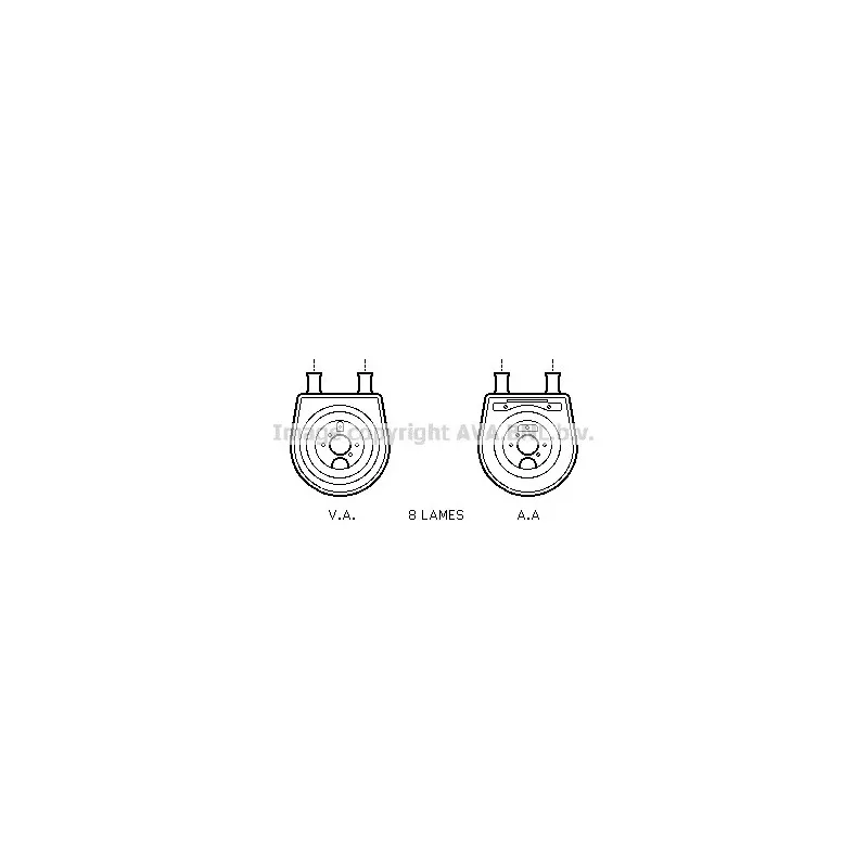 Radiateur d'huile AVA QUALITY COOLING HY3155