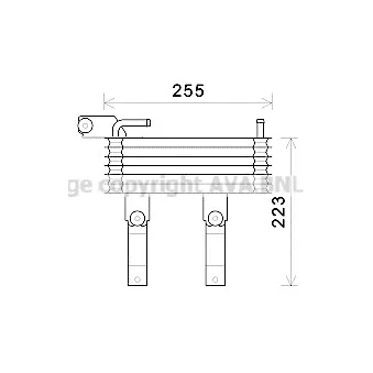 Radiateur d'huile de boîte automatique AVA QUALITY COOLING HY3369