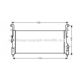 Intercooler, échangeur AVA QUALITY COOLING HY4200