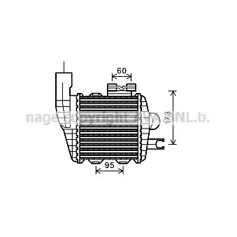 Intercooler, échangeur AVA QUALITY COOLING HY4226
