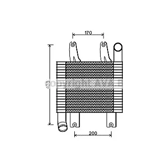 Intercooler, échangeur AVA QUALITY COOLING HY4229