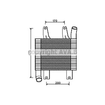 Intercooler, échangeur AVA QUALITY COOLING HY4230