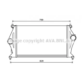 Intercooler, échangeur AVA QUALITY COOLING
