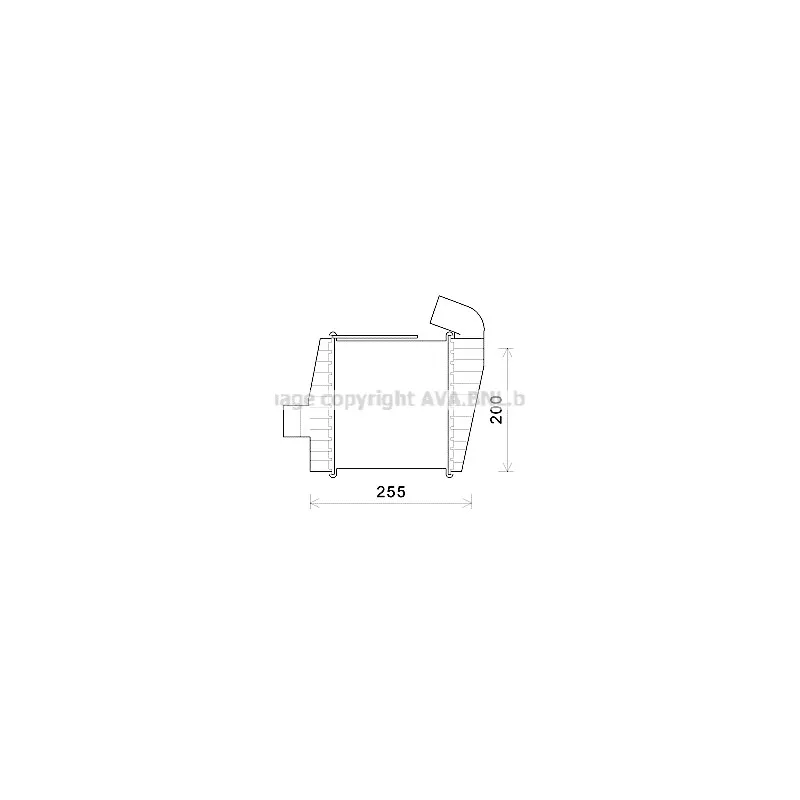 Intercooler, échangeur AVA QUALITY COOLING HY4388
