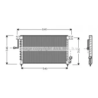 Condenseur, climatisation AVA QUALITY COOLING HY5036