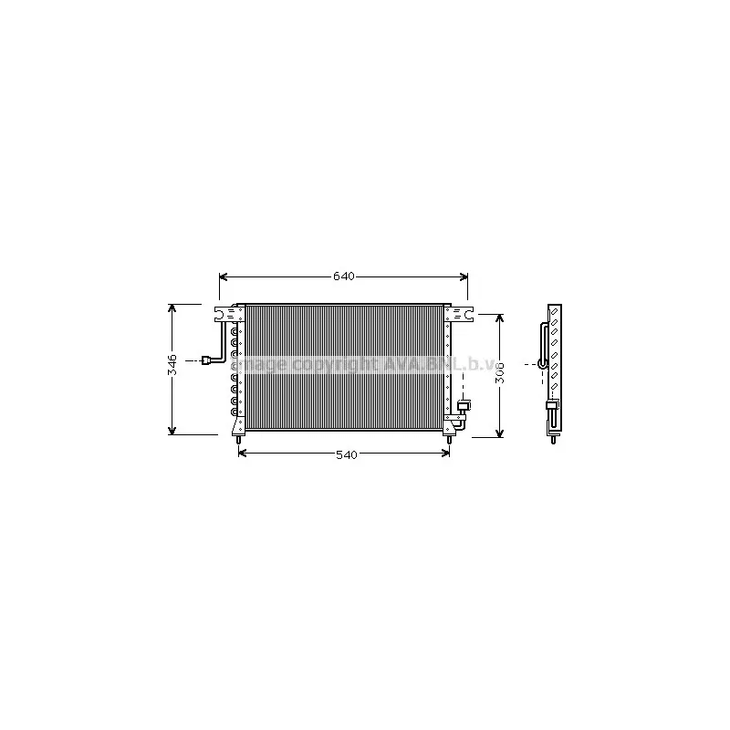 Condenseur, climatisation AVA QUALITY COOLING HY5036