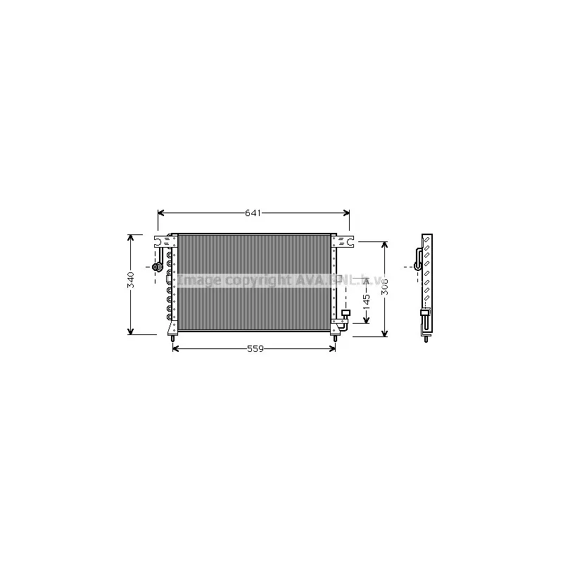 Condenseur, climatisation AVA QUALITY COOLING HY5038