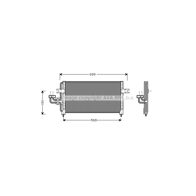 Condenseur, climatisation AVA QUALITY COOLING HY5040