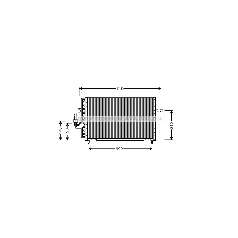 Condenseur, climatisation AVA QUALITY COOLING HY5042