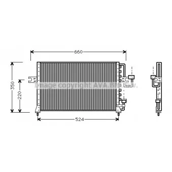 Condenseur, climatisation AVA QUALITY COOLING HY5045