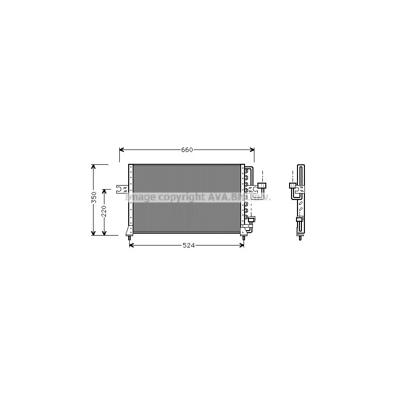 Condenseur, climatisation AVA QUALITY COOLING HY5045