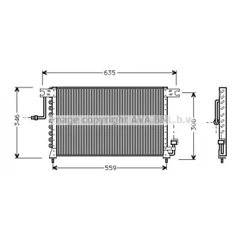 Condenseur, climatisation AVA QUALITY COOLING HY5046