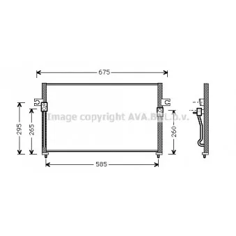 Condenseur, climatisation AVA QUALITY COOLING HY5058