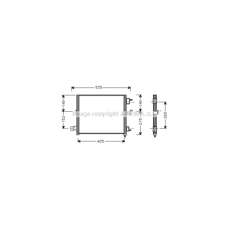 Condenseur, climatisation AVA QUALITY COOLING HY5062