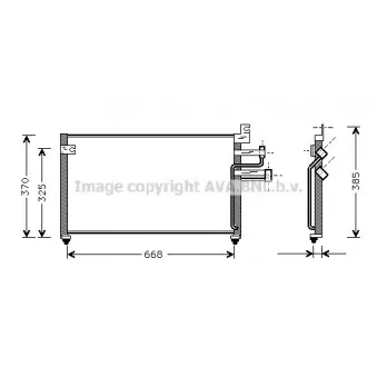 Condenseur, climatisation AVA QUALITY COOLING HY5070