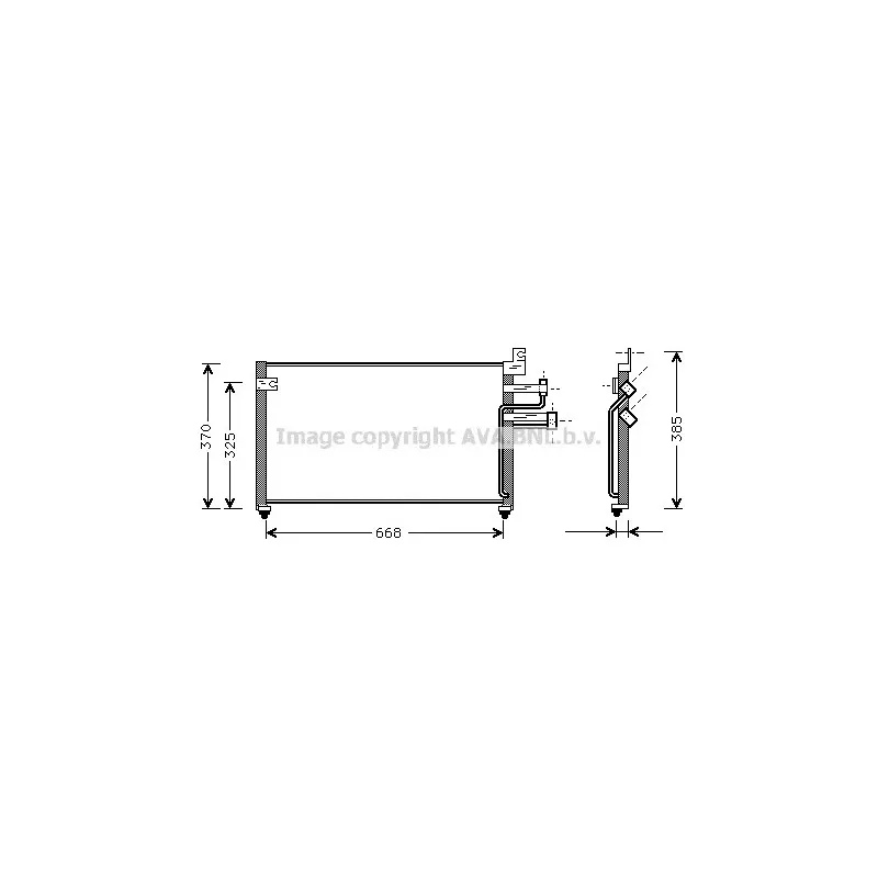 Condenseur, climatisation AVA QUALITY COOLING HY5070