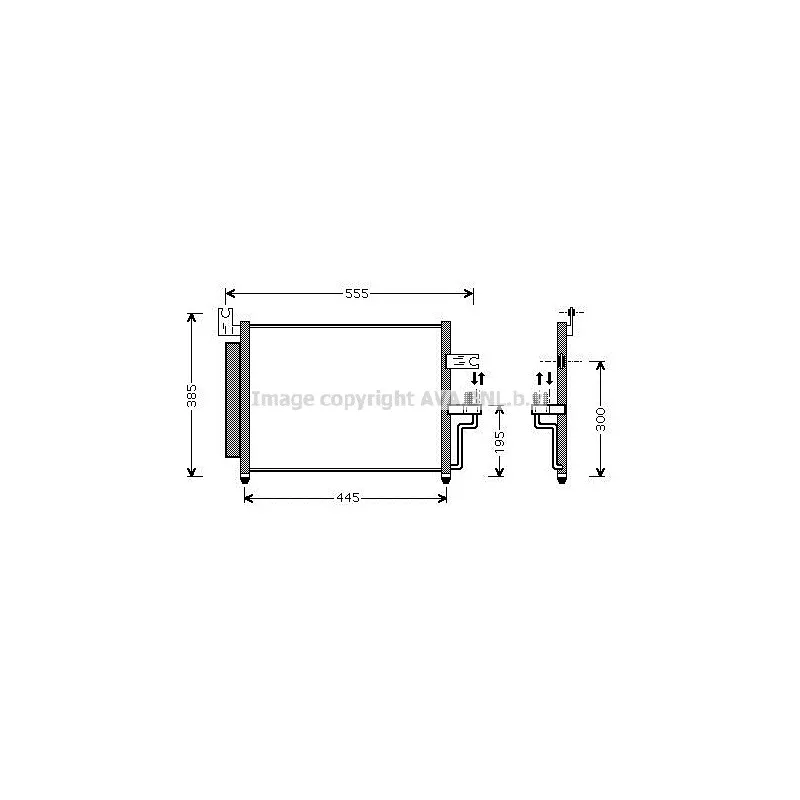 Condenseur, climatisation AVA QUALITY COOLING HY5081D