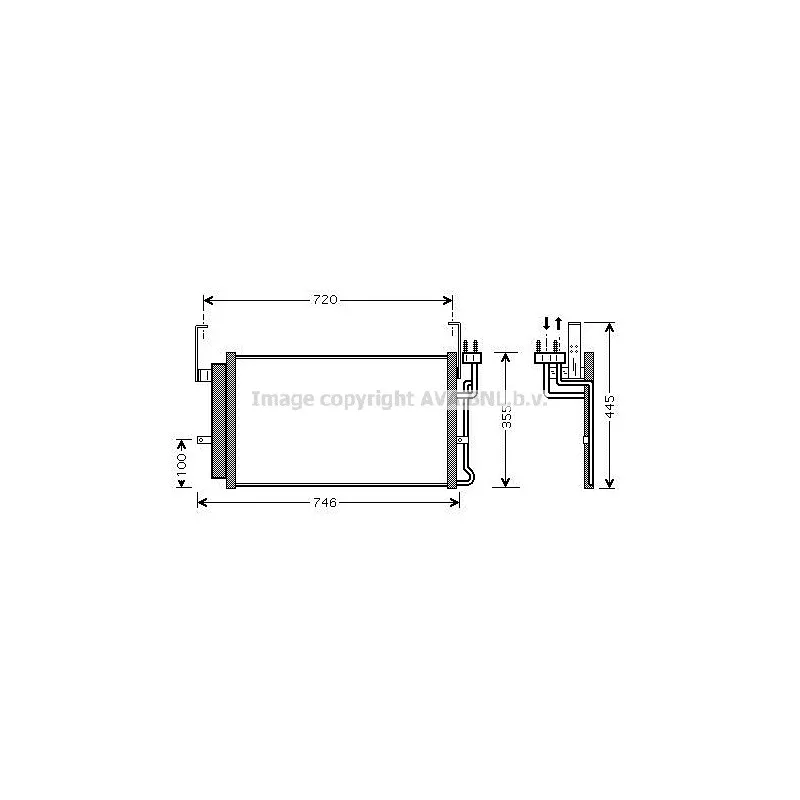 Condenseur, climatisation AVA QUALITY COOLING HY5084D