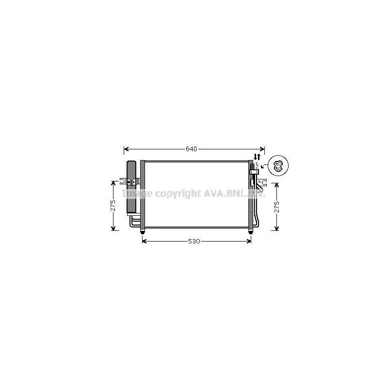 Condenseur, climatisation AVA QUALITY COOLING HY5087D