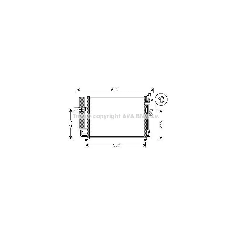 Condenseur, climatisation AVA QUALITY COOLING HY5090D