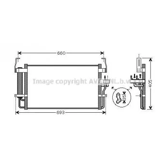 Condenseur, climatisation AVA QUALITY COOLING HY5092D