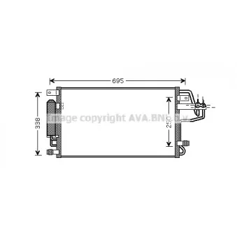 Condenseur, climatisation AVA QUALITY COOLING HY5156D