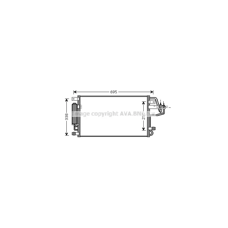 Condenseur, climatisation AVA QUALITY COOLING HY5156D