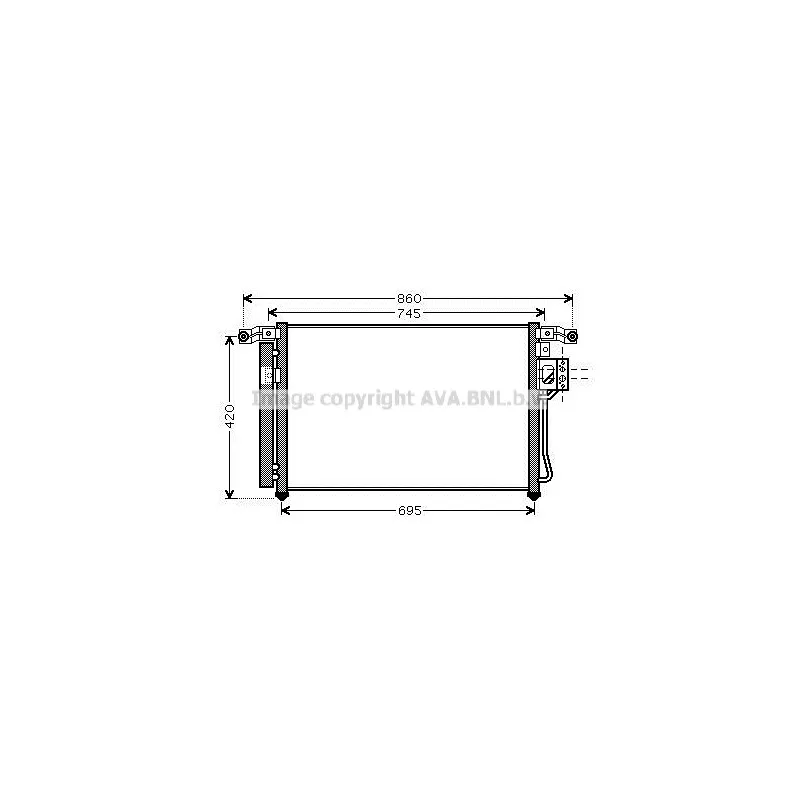 Condenseur, climatisation AVA QUALITY COOLING HY5176D