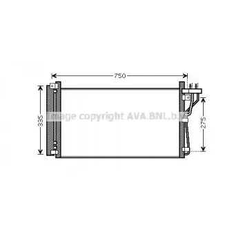 Condenseur, climatisation AVA QUALITY COOLING HY5184D