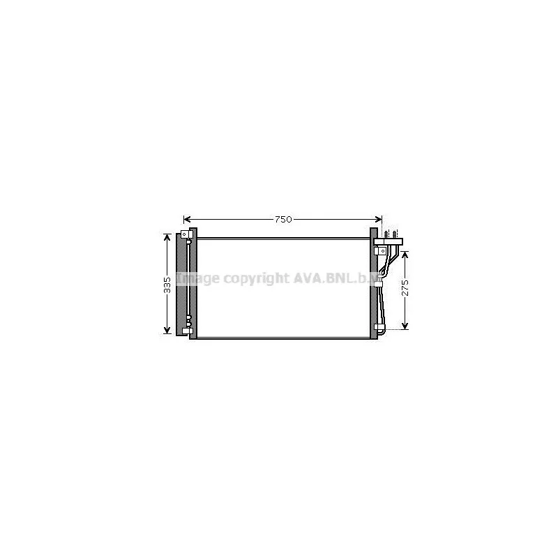 Condenseur, climatisation AVA QUALITY COOLING HY5184D