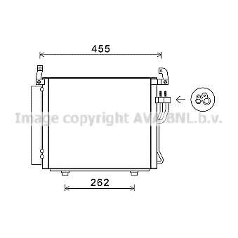 Condenseur, climatisation AVA QUALITY COOLING HY5241D