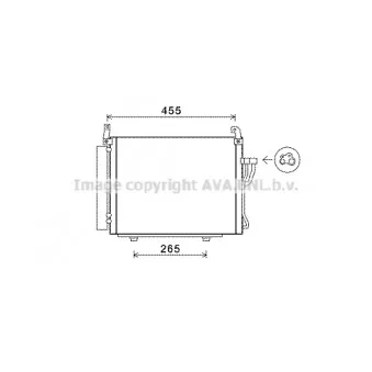 Condenseur, climatisation AVA QUALITY COOLING HY5245D