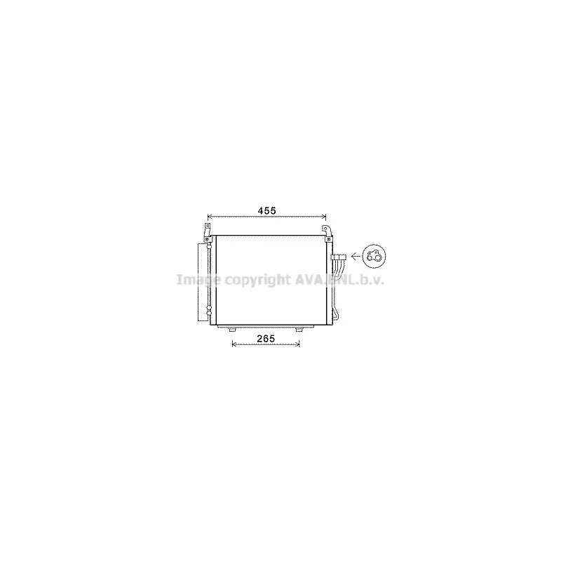 Condenseur, climatisation AVA QUALITY COOLING HY5245D