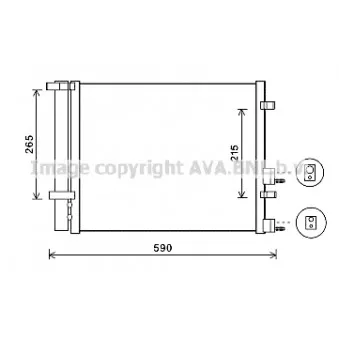 Condenseur, climatisation AVA QUALITY COOLING HY5249D