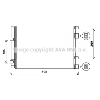 Condenseur, climatisation AVA QUALITY COOLING HY5268D