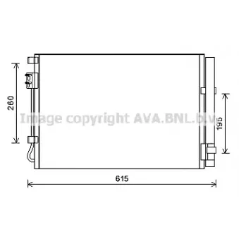 Condenseur, climatisation AVA QUALITY COOLING HY5269D