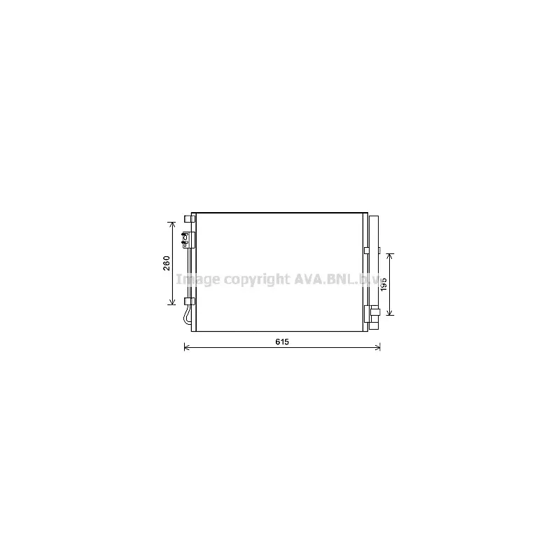 Condenseur, climatisation AVA QUALITY COOLING HY5269D