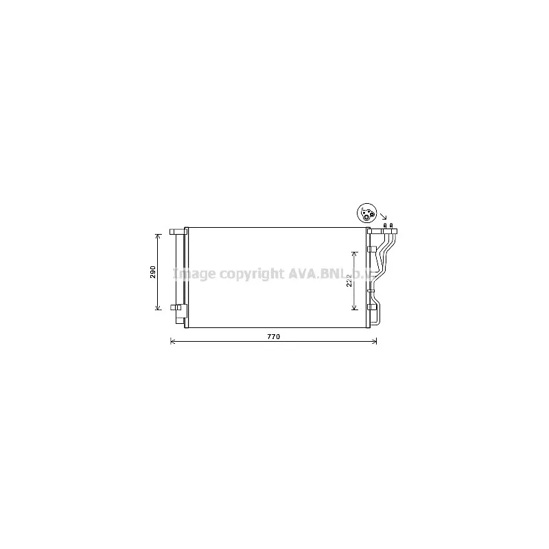 Condenseur, climatisation AVA QUALITY COOLING HY5298D