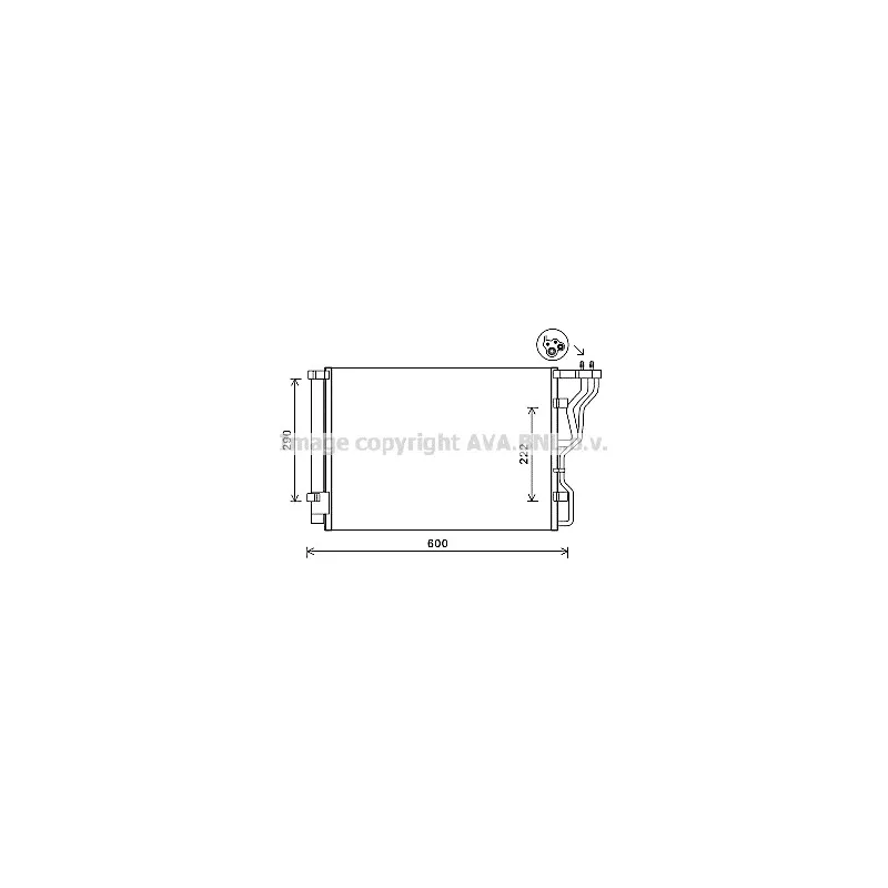 Condenseur, climatisation AVA QUALITY COOLING HY5299D