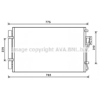 Condenseur, climatisation AVA QUALITY COOLING HY5311D