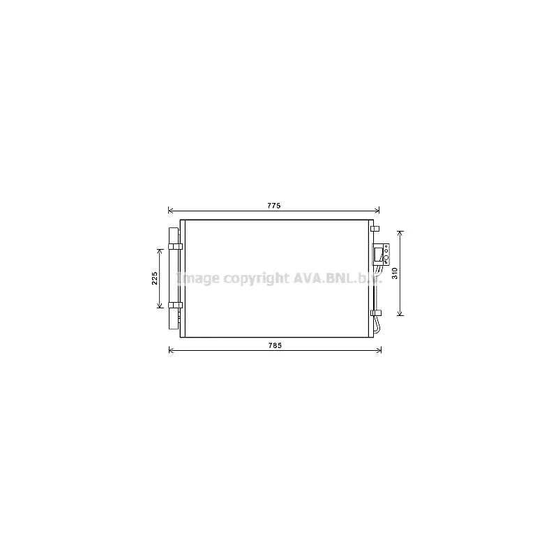 Condenseur, climatisation AVA QUALITY COOLING HY5311D