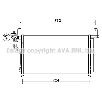 Condenseur, climatisation AVA QUALITY COOLING HY5315D
