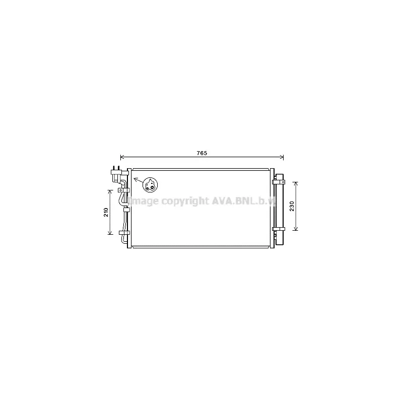 Condenseur, climatisation AVA QUALITY COOLING HY5316D