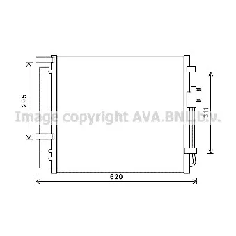 Condenseur, climatisation AVA QUALITY COOLING HY5343D