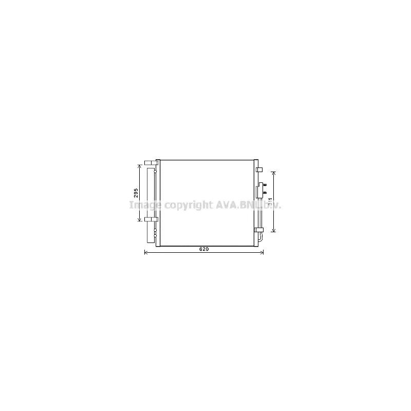 Condenseur, climatisation AVA QUALITY COOLING HY5343D