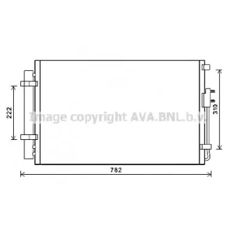 Condenseur, climatisation AVA QUALITY COOLING HY5344D