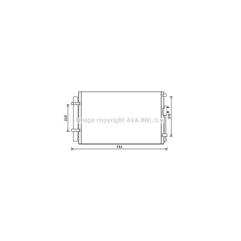 Condenseur, climatisation AVA QUALITY COOLING HY5344D