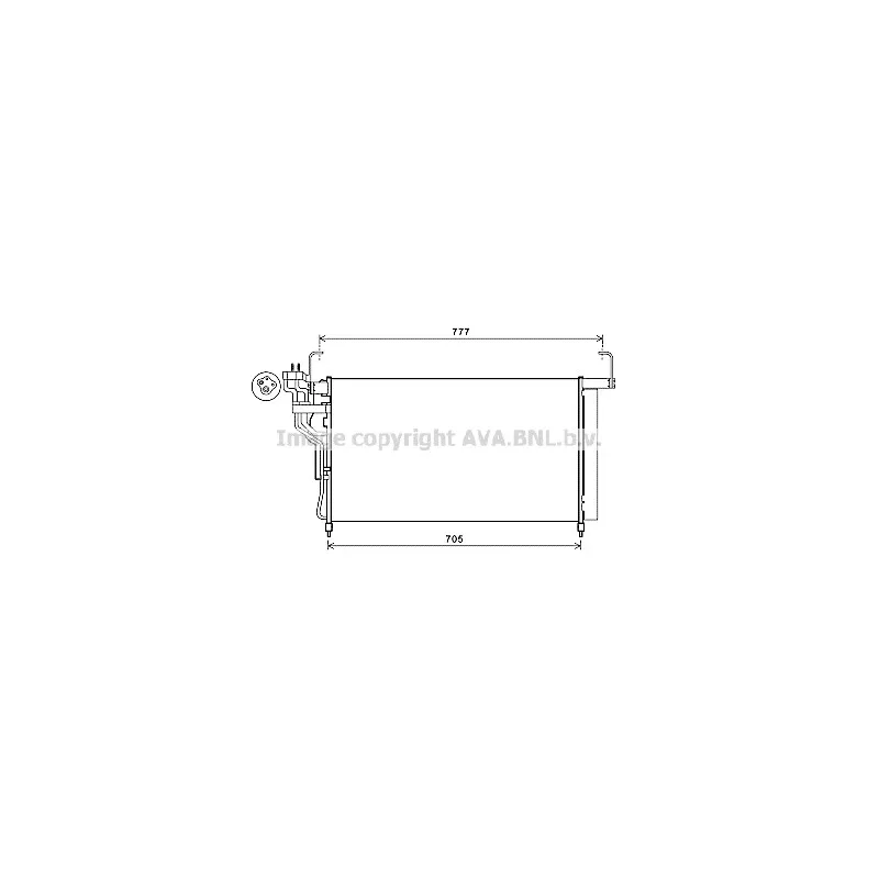 Condenseur, climatisation AVA QUALITY COOLING HY5347D